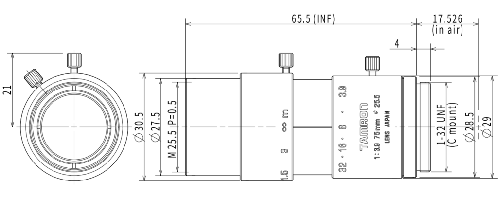 固定焦点レンズ1A1HB